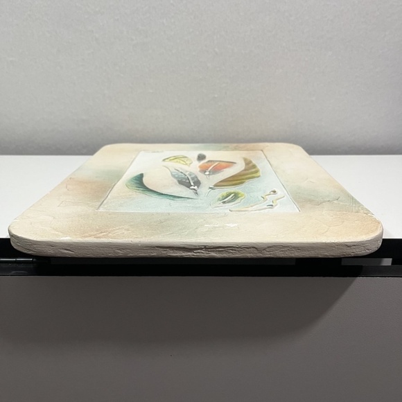 Original 3D Feather Mixed Media Art Signed CANALES Textured Wall Decor - Picture 9 of 13